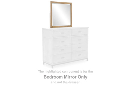 Tomtyn Light Brown Bedroom Mirror by Ashley at Eve Furniture