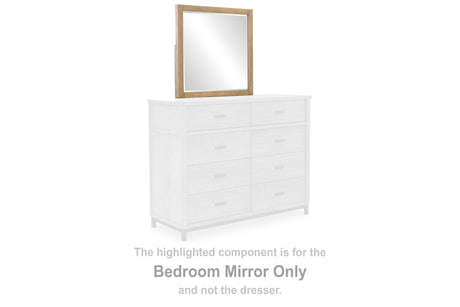 Tomtyn Light Brown Bedroom Mirror by Ashley at Eve Furniture