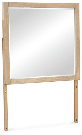 Tomtyn Light Brown Bedroom Mirror by Ashley at Eve Furniture
