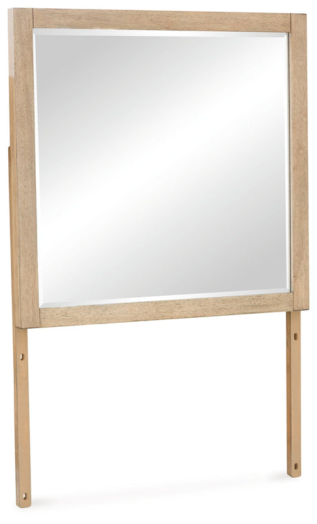 Tomtyn Light Brown Bedroom Mirror by Ashley at Eve Furniture