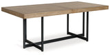 Tomtyn Light Brown Dining Extension Table by Ashley at Eve Furniture