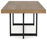 Tomtyn Light Brown Dining Extension Table