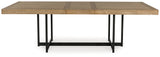 Tomtyn Light Brown Dining Table and 8 Chairs by Ashley at Eve Furniture