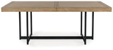 Tomtyn Light Brown Dining Table and 8 Chairs by Ashley at Eve Furniture