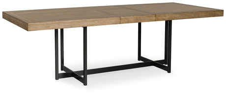 Tomtyn Light Brown Dining Table and 8 Chairs by Ashley at Eve Furniture