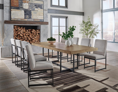 Tomtyn Light Brown Dining Table and 8 Chairs by Ashley at Eve Furniture