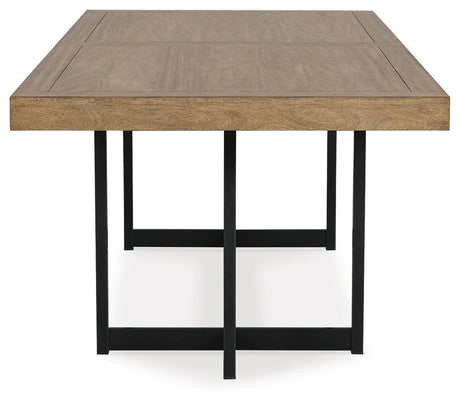 Tomtyn Light Brown Dining Table and 8 Chairs by Ashley at Eve Furniture