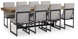 Tomtyn Light Brown Dining Table and 8 Chairs by Ashley at Eve Furniture