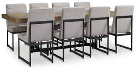 Tomtyn Light Brown Dining Table and 8 Chairs by Ashley at Eve Furniture