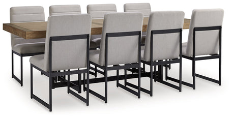 Tomtyn Light Brown Dining Table and 8 Chairs by Ashley at Eve Furniture