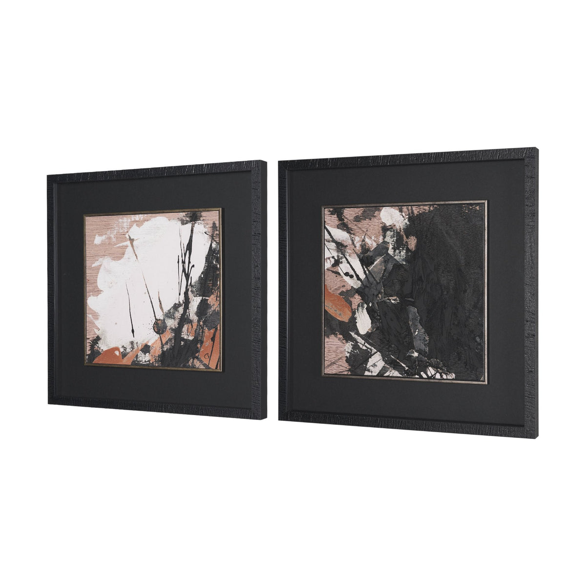 Tones of Sienna I (Set 2) by Mercana Studio Hand-Embellished Framed Artwork Matted under Glass by Mercana at Eve Furniture