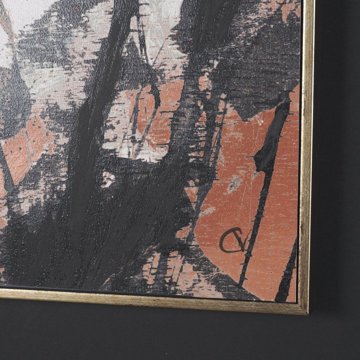 Tones of Sienna I (Set 2) by Mercana Studio Hand-Embellished Framed Artwork Matted under Glass by Mercana at Eve Furniture