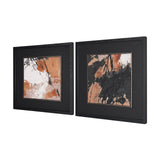 Tones of Sienna II (Set of 2) by Mercana Studio Hand-Embellished Framed Artwork Matted under Glass by Mercana at Eve Furniture
