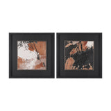 Tones of Sienna II (Set of 2) by Mercana Studio Hand-Embellished Framed Artwork Matted under Glass by Mercana at Eve Furniture