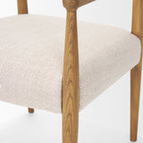 Toni Light Brown Nettlewood w/Cream Heathered Performance Fabric Dining Chair by Mercana at Eve Furniture
