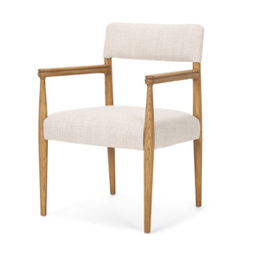 Toni Light Brown Nettlewood w/Cream Heathered Performance Fabric Dining Chair by Mercana at Eve Furniture