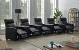 Toohey Black Home Theater Push Back Recliner by Coaster at Eve Furniture