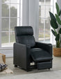 Toohey Black Home Theater Push Back Recliner by Coaster at Eve Furniture