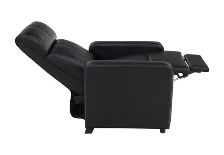 Toohey Black Home Theater Push Back Recliner by Coaster at Eve Furniture