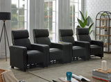 Toohey Black Upholstered Tufted Recliner Living Room Set by Coaster at Eve Furniture