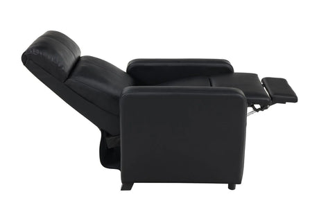 Toohey Black Upholstered Tufted Recliner Living Room Set by Coaster at Eve Furniture