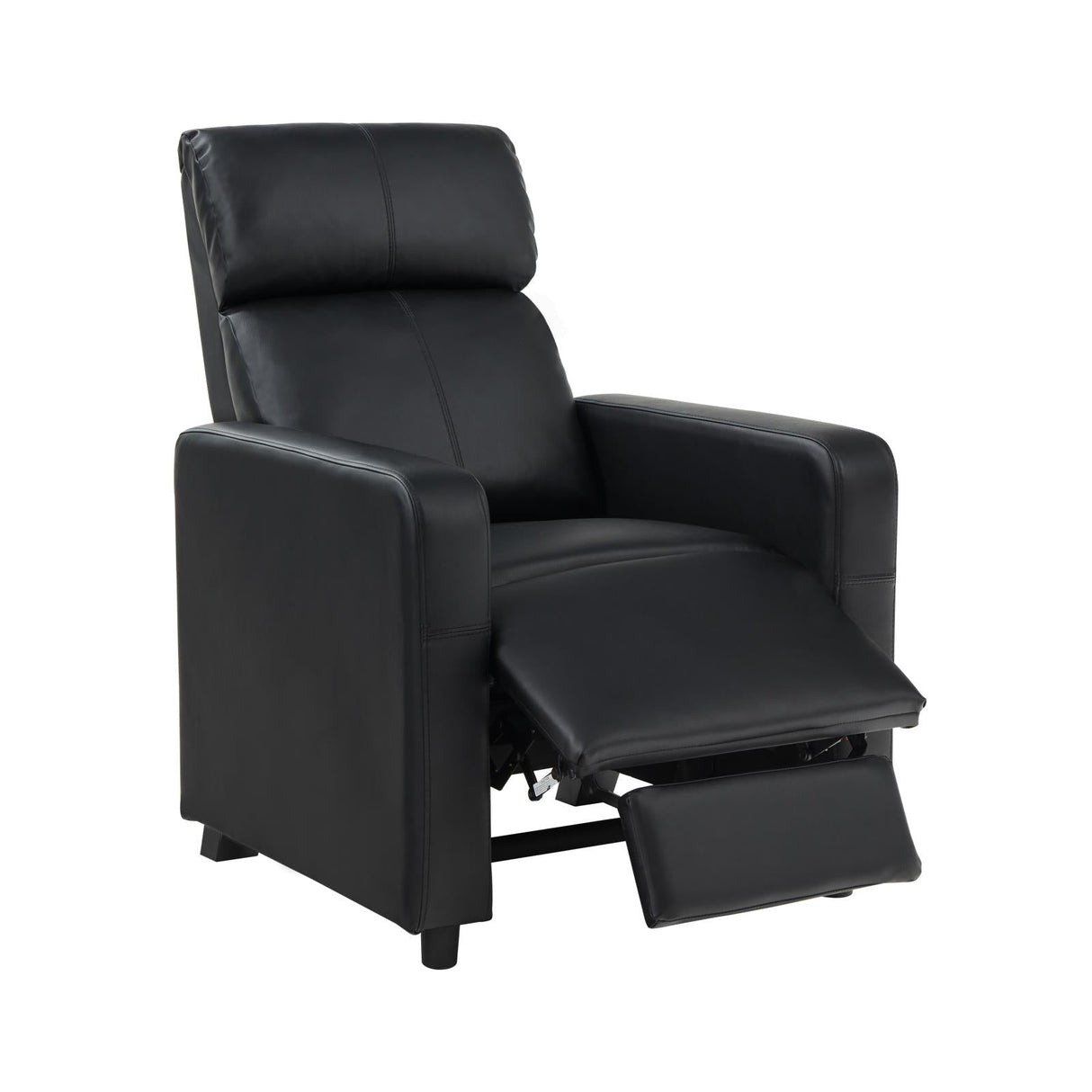 Toohey Home Theater Push Back Recliner Black