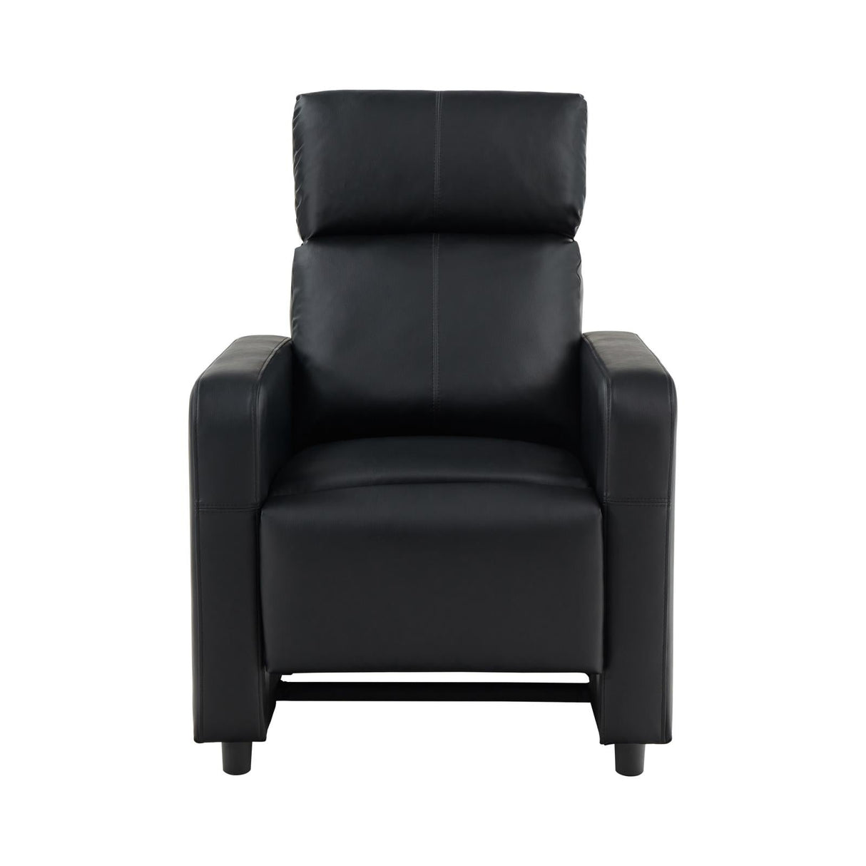 Toohey Home Theater Push Back Recliner Black