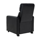 Toohey Home Theater Push Back Recliner Black