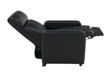 Toohey Upholstered Tufted Recliner Living Room Set Black