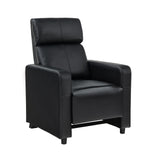 Toohey Upholstered Tufted Recliner Living Room Set Black