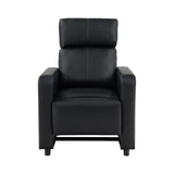 Toohey Upholstered Tufted Recliner Living Room Set Black