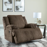 Top Tier 6-Piece Sectional with Recliner in Chocolate by Ashley at Eve Furniture