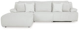 Top Tier Alloy 3-Piece LAF Chaise Reclining Sectional by Ashley at Eve Furniture