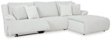 Top Tier Alloy 3-Piece RAF Chaise Reclining Sectional by Ashley at Eve Furniture