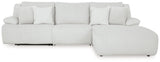 Top Tier Alloy 3-Piece RAF Chaise Reclining Sectional by Ashley at Eve Furniture