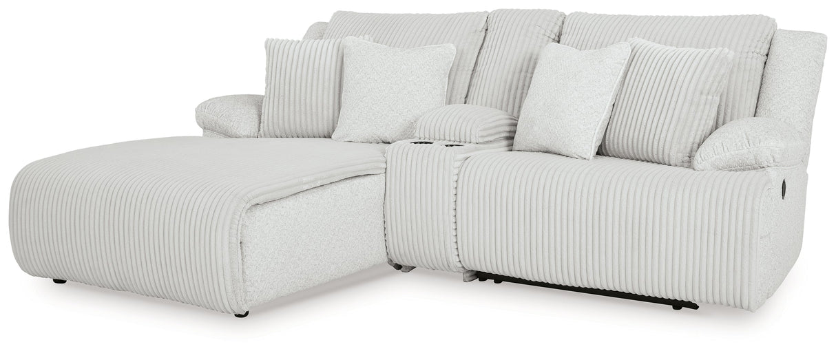 Top Tier Alloy 3-Piece Reclining Sectional with LAF Chaise by Ashley at Eve Furniture