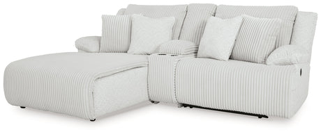 Top Tier Alloy 3-Piece Reclining Sectional with LAF Chaise by Ashley at Eve Furniture