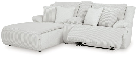 Top Tier Alloy 3-Piece Reclining Sectional with LAF Chaise by Ashley at Eve Furniture