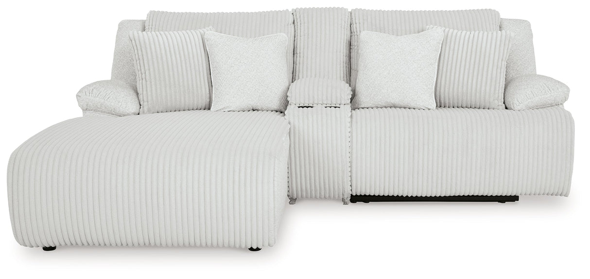 Top Tier Alloy 3-Piece Reclining Sectional with LAF Chaise by Ashley at Eve Furniture