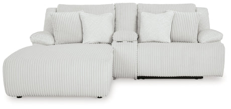 Top Tier Alloy 3-Piece Reclining Sectional with LAF Chaise by Ashley at Eve Furniture