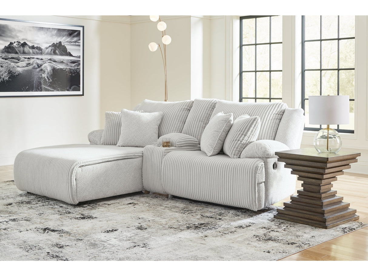 Top Tier Alloy 3-Piece Reclining Sectional with LAF Chaise by Ashley at Eve Furniture