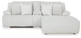 Top Tier Alloy 3-Piece Reclining Sectional with RAF Chaise by Ashley at Eve Furniture