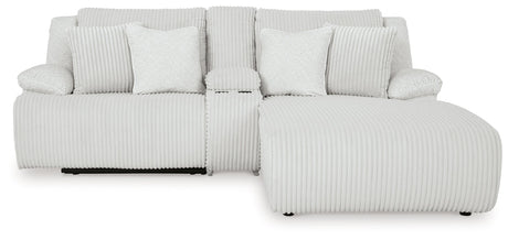 Top Tier Alloy 3-Piece Reclining Sectional with RAF Chaise by Ashley at Eve Furniture