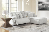 Top Tier Alloy 3-Piece Reclining Sectional with RAF Chaise by Ashley at Eve Furniture