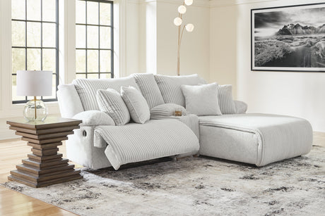 Top Tier Alloy 3-Piece Reclining Sectional with RAF Chaise by Ashley at Eve Furniture
