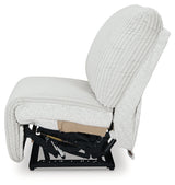 Top Tier Alloy 4-Piece Left Arm Facing (Left Arm Facing (LAF)) Chaise Reclining Sectional by Ashley at Eve Furniture