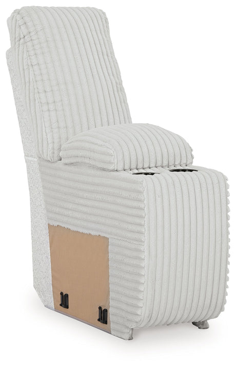 Top Tier Alloy 4-Piece Left Arm Facing (Left Arm Facing (LAF)) Chaise Reclining Sectional by Ashley at Eve Furniture