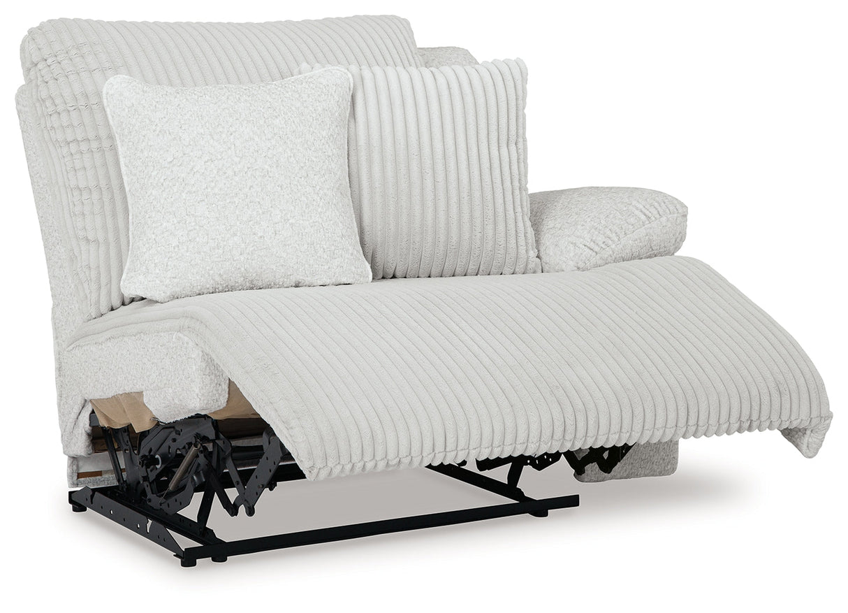 Top Tier Alloy 4-Piece Left Arm Facing (Left Arm Facing (LAF)) Chaise Reclining Sectional by Ashley at Eve Furniture