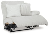 Top Tier Alloy 4-Piece Left Arm Facing (Left Arm Facing (LAF)) Chaise Reclining Sectional by Ashley at Eve Furniture