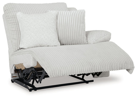 Top Tier Alloy 4-Piece Left Arm Facing (Left Arm Facing (LAF)) Chaise Reclining Sectional by Ashley at Eve Furniture